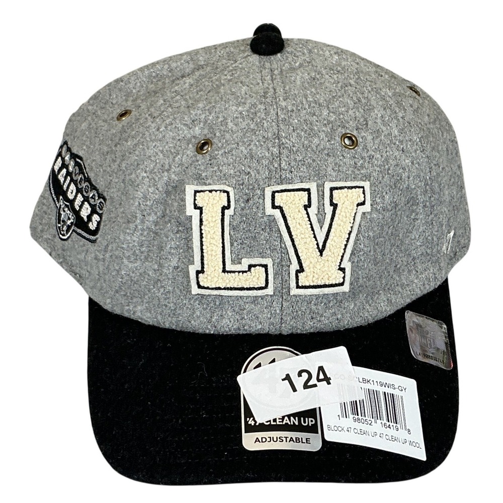 Stoney Clover Lane x 47 Las Vegas Raiders NFL  Wool Hat Adjustable Black‎ NWT